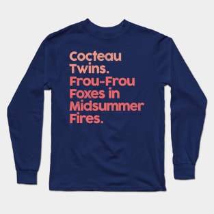 Cocteau Twins •• Original Retro Style Design Long Sleeve T-Shirt